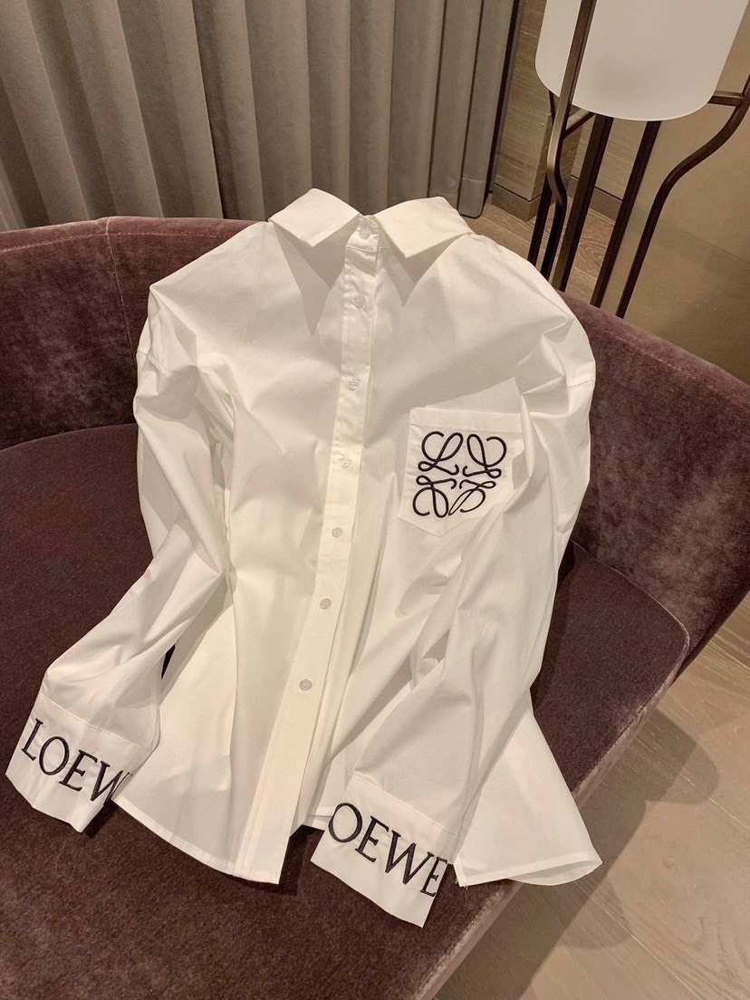 LOE White Simple Logo Shirt