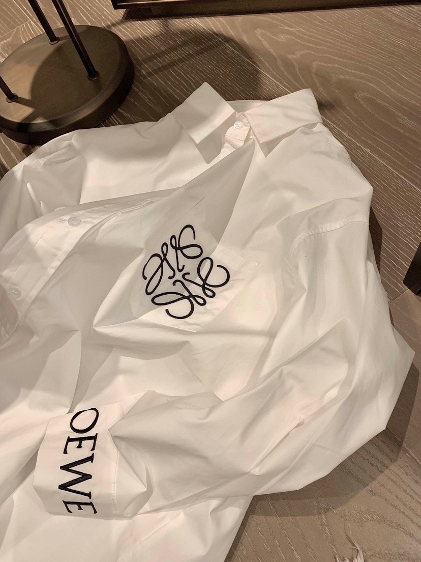 LOE White Simple Logo Shirt