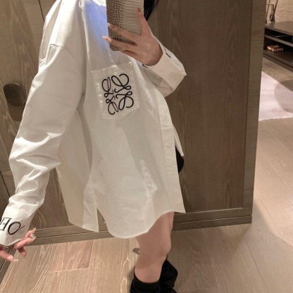 LOE White Simple Logo Shirt