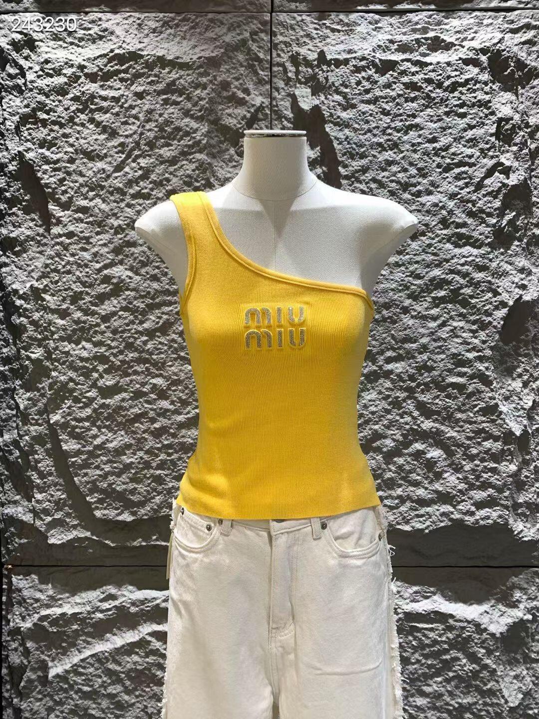 Miu slant shoulder sexy halter