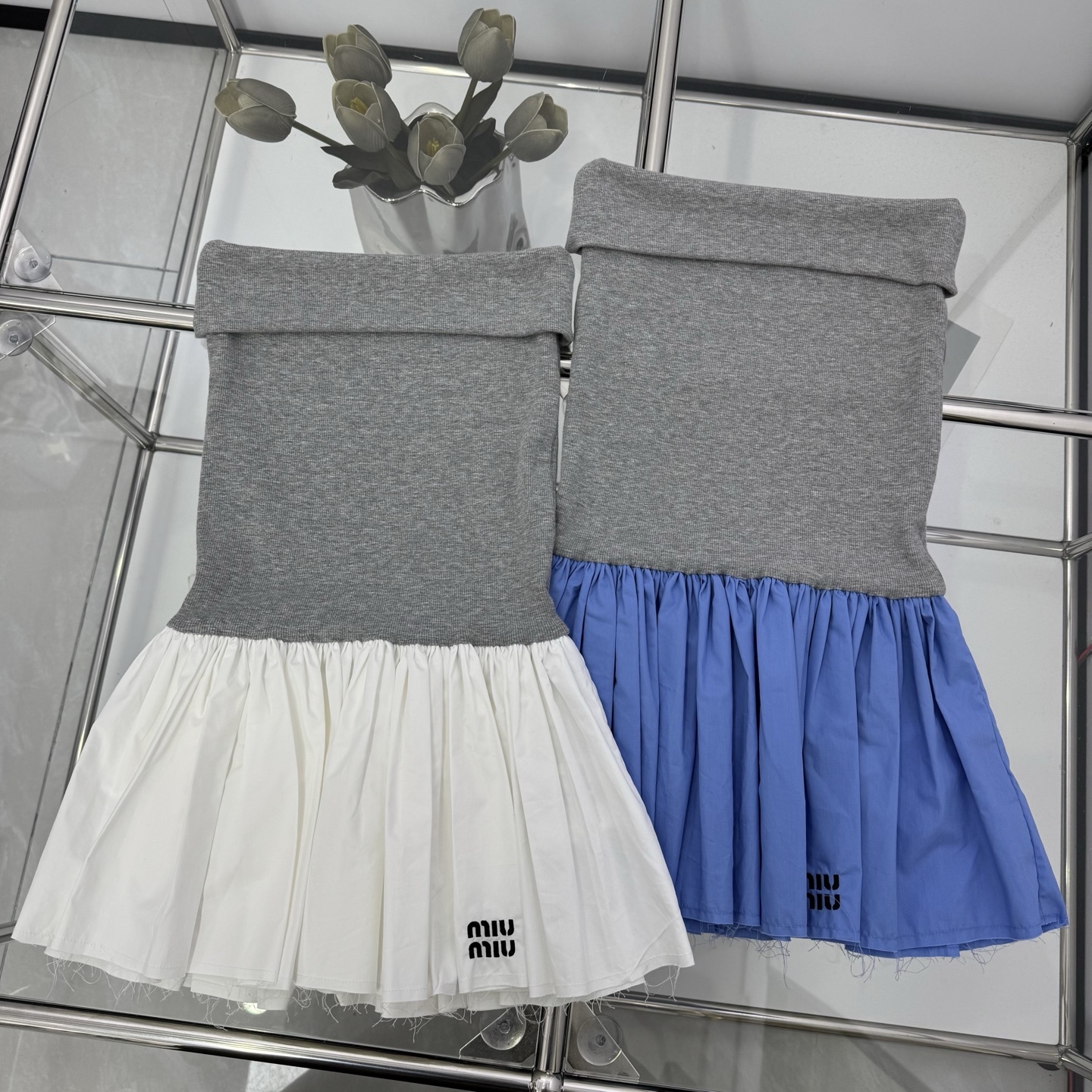 MIU25SS Sheath Patchwork Dress