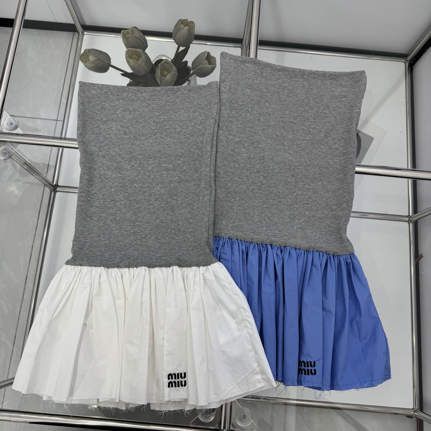 MIU25SS Sheath Patchwork Dress