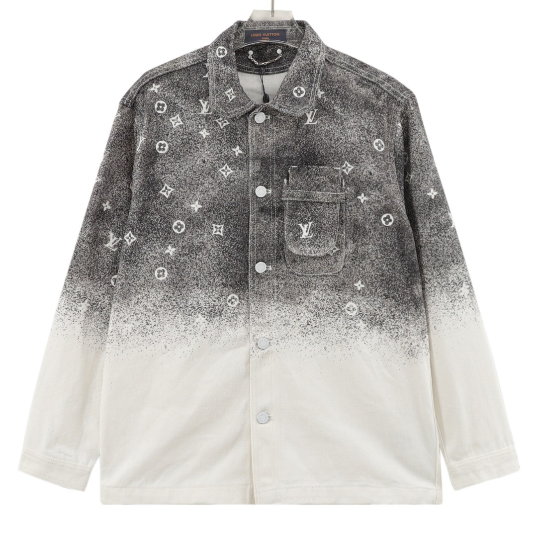 LU Star Rendered Aged Denim Jacket