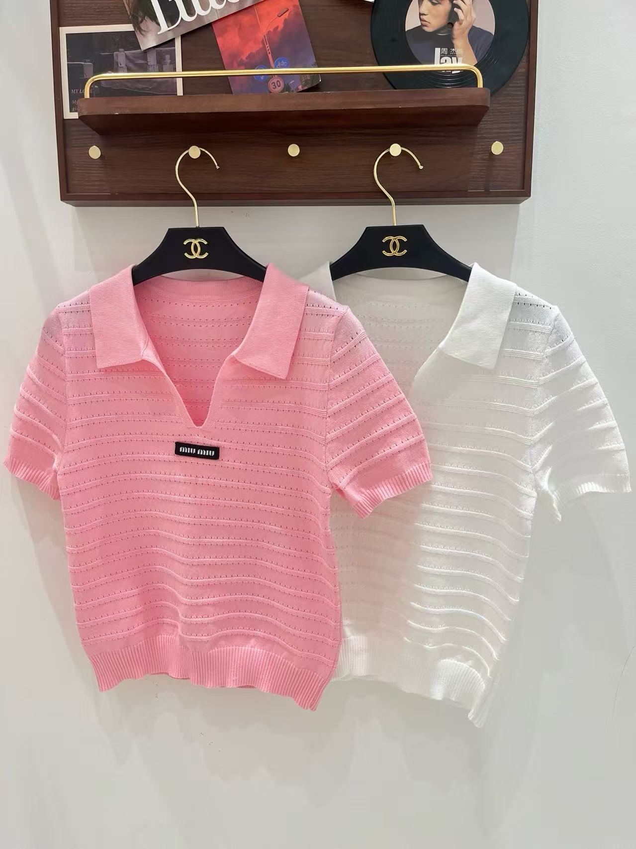 MIU - Inspired Knit Polo Shirts for Women | Soft