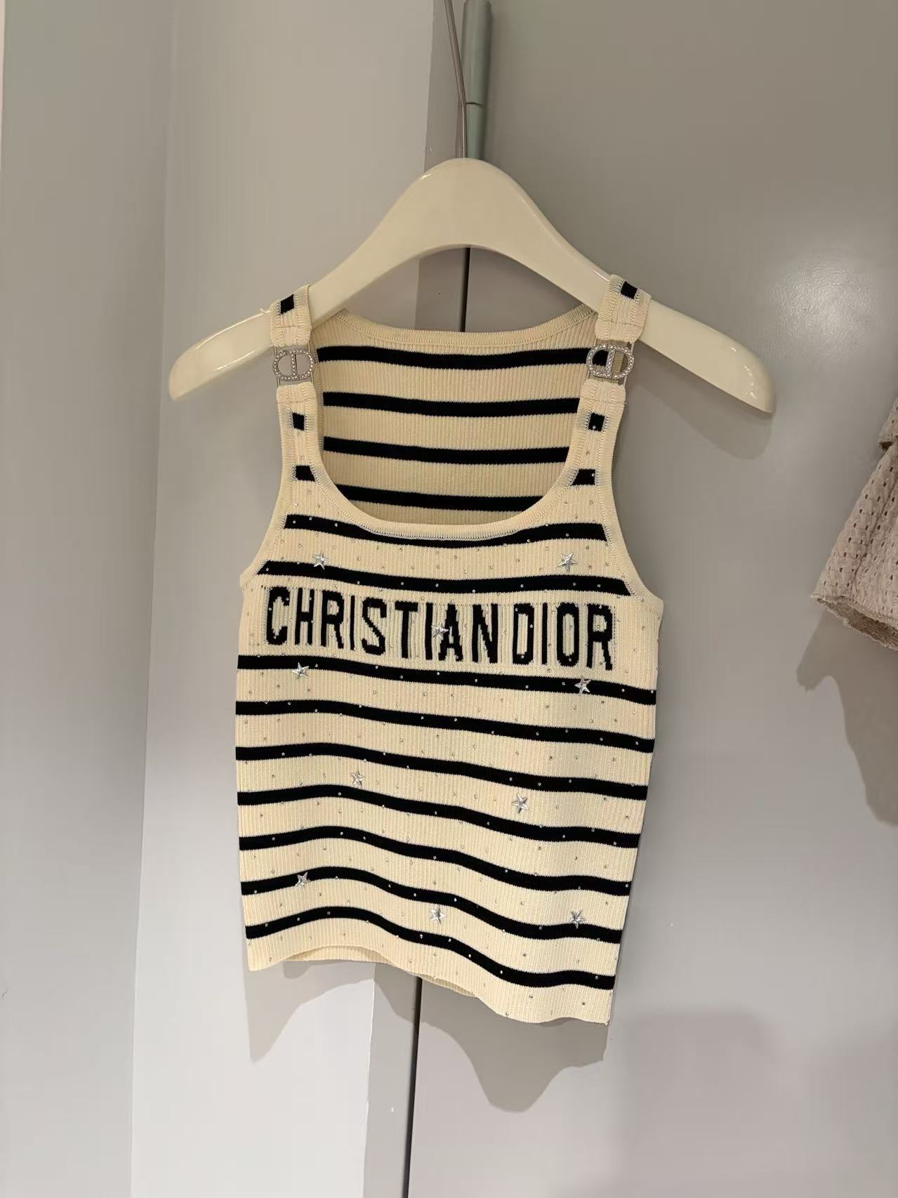 DD Striped Logo Tank Top