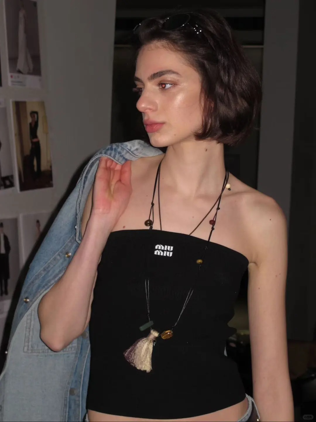 MIU25SS Monogrammed Jacquard Knit Sheath Tank Top