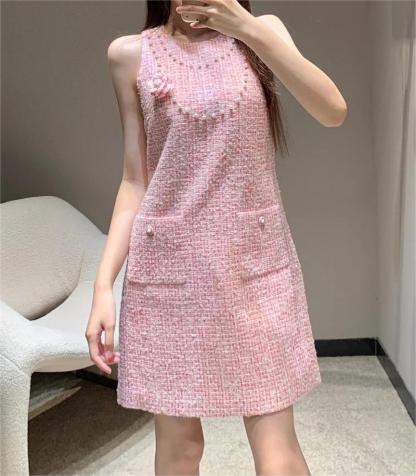 CHANE25SS tweed dress