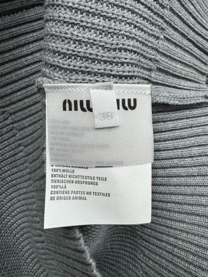 MIU25SS Grey Collegiate Sweater