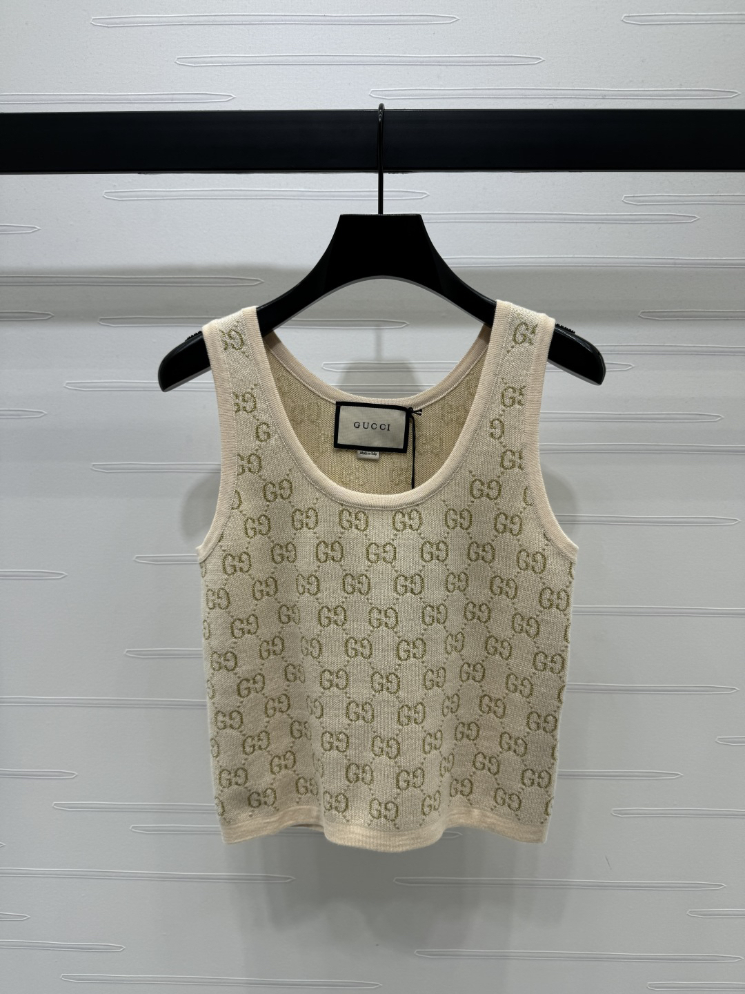 GUCC25SS Jacquard Knit Vest