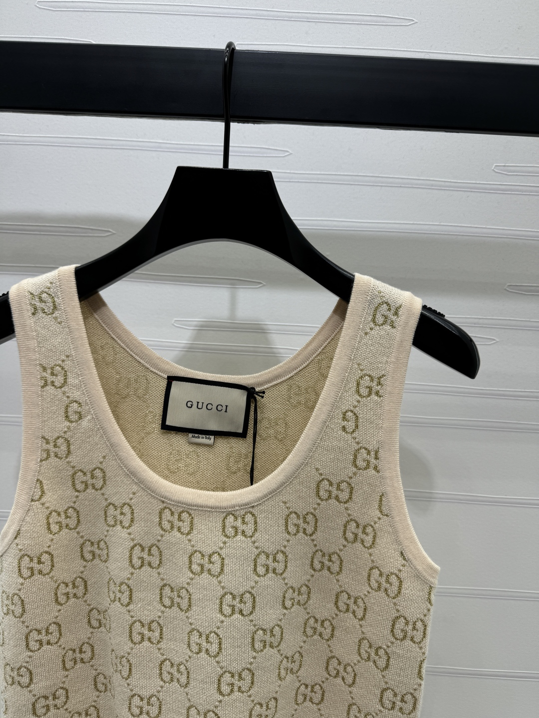 GUCC25SS Jacquard Knit Vest