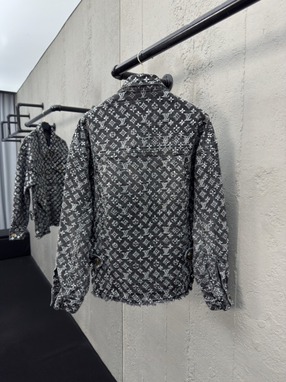 LU Old Flower Full Printed Rhinestone Rawboy Jacket