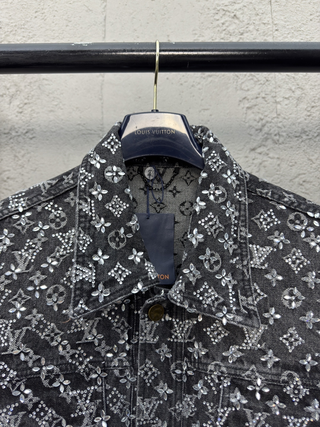 LU Old Flower Full Printed Rhinestone Rawboy Jacket