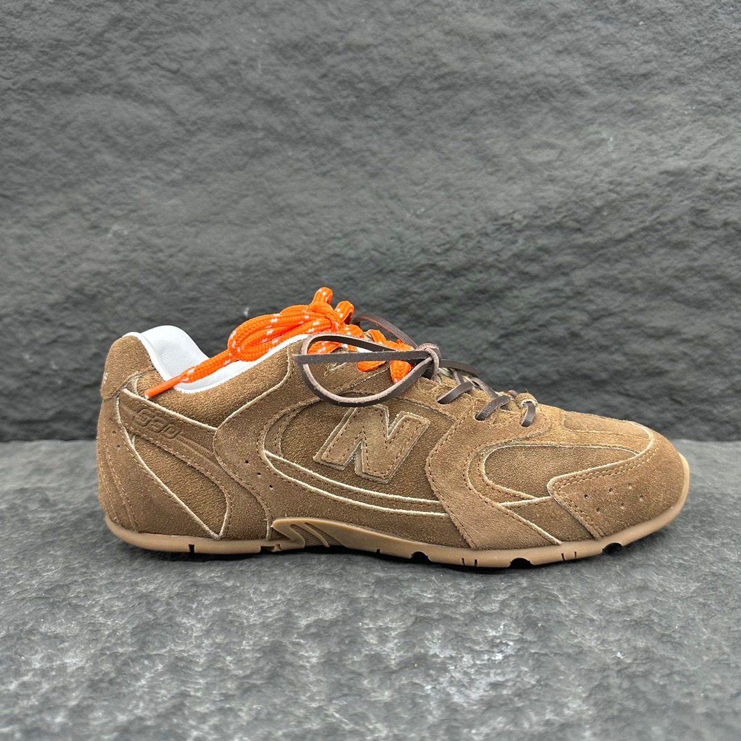 NEW BA x Miu suede sneakers