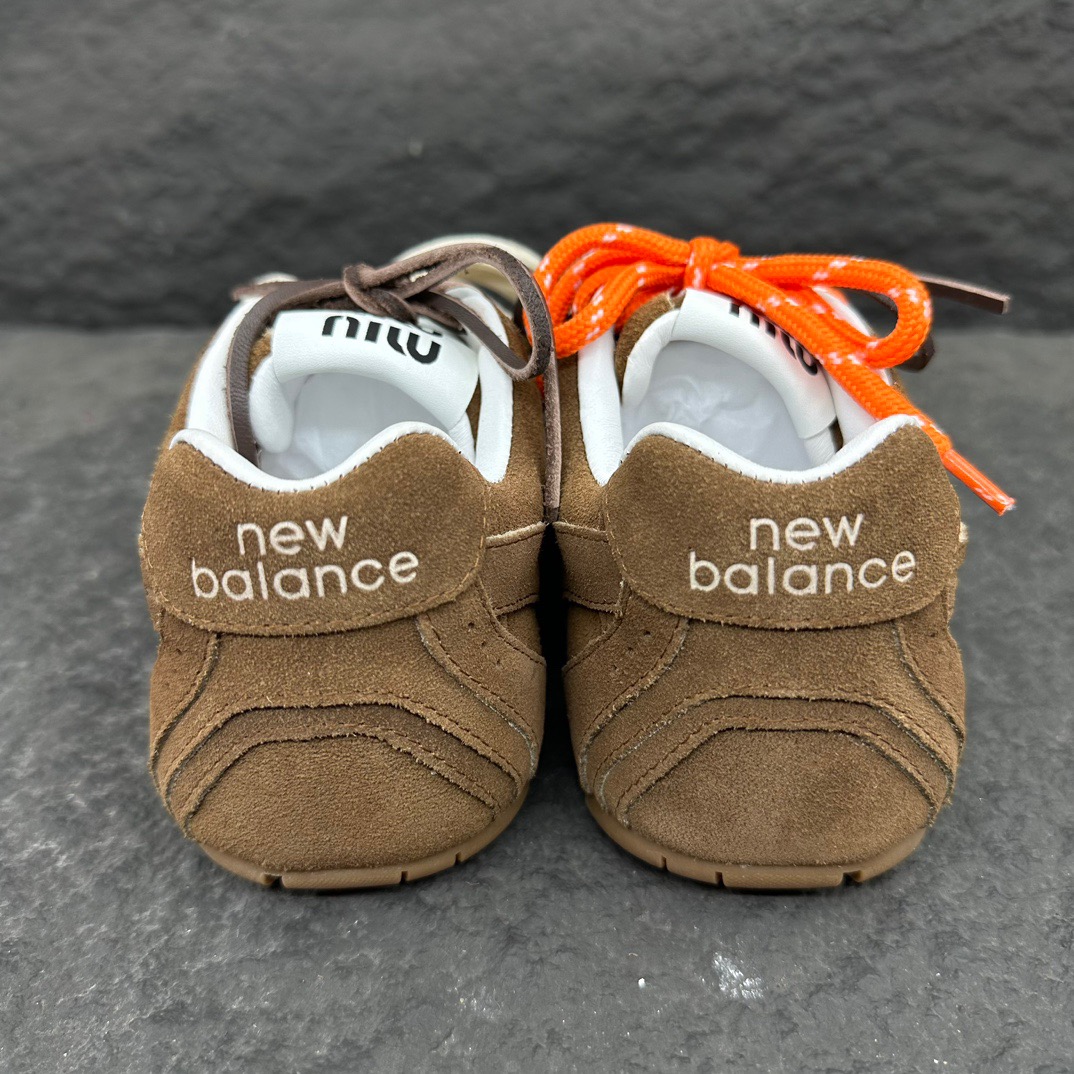 NEW BA x Miu suede sneakers