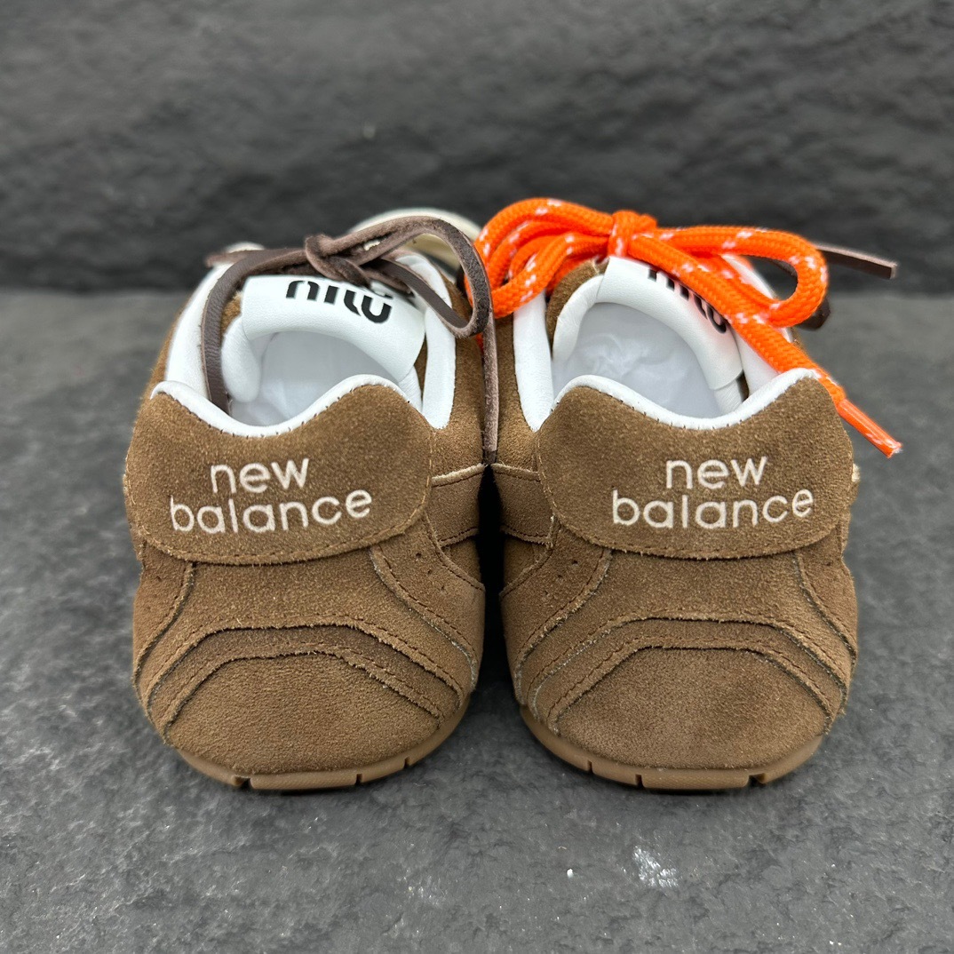 NEW BA x Miu suede sneakers