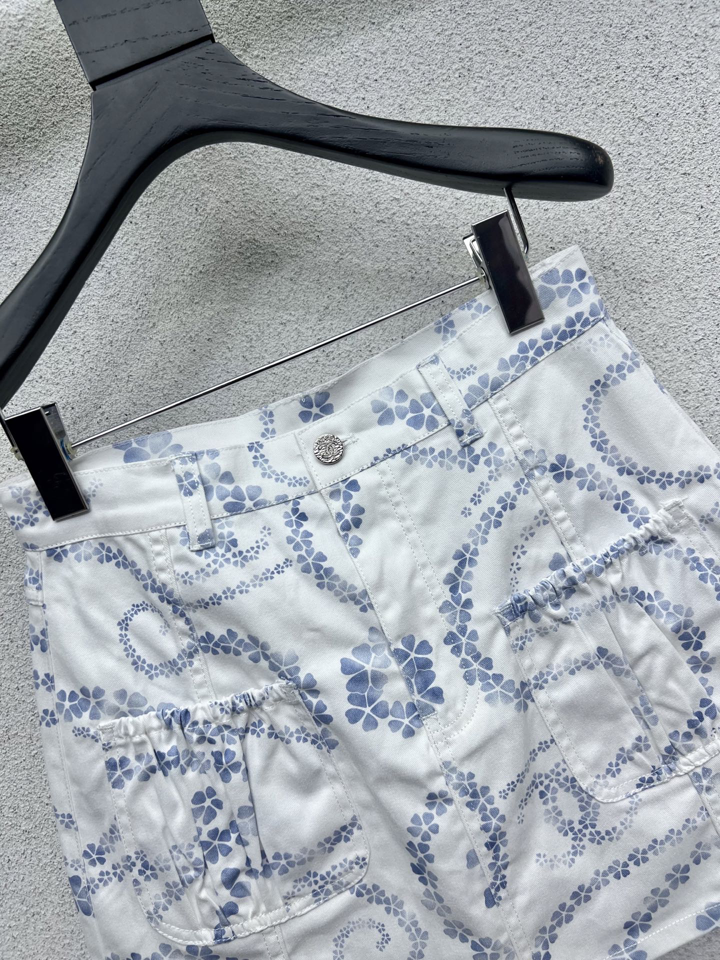 CHANE25SS Denim Half Skirt