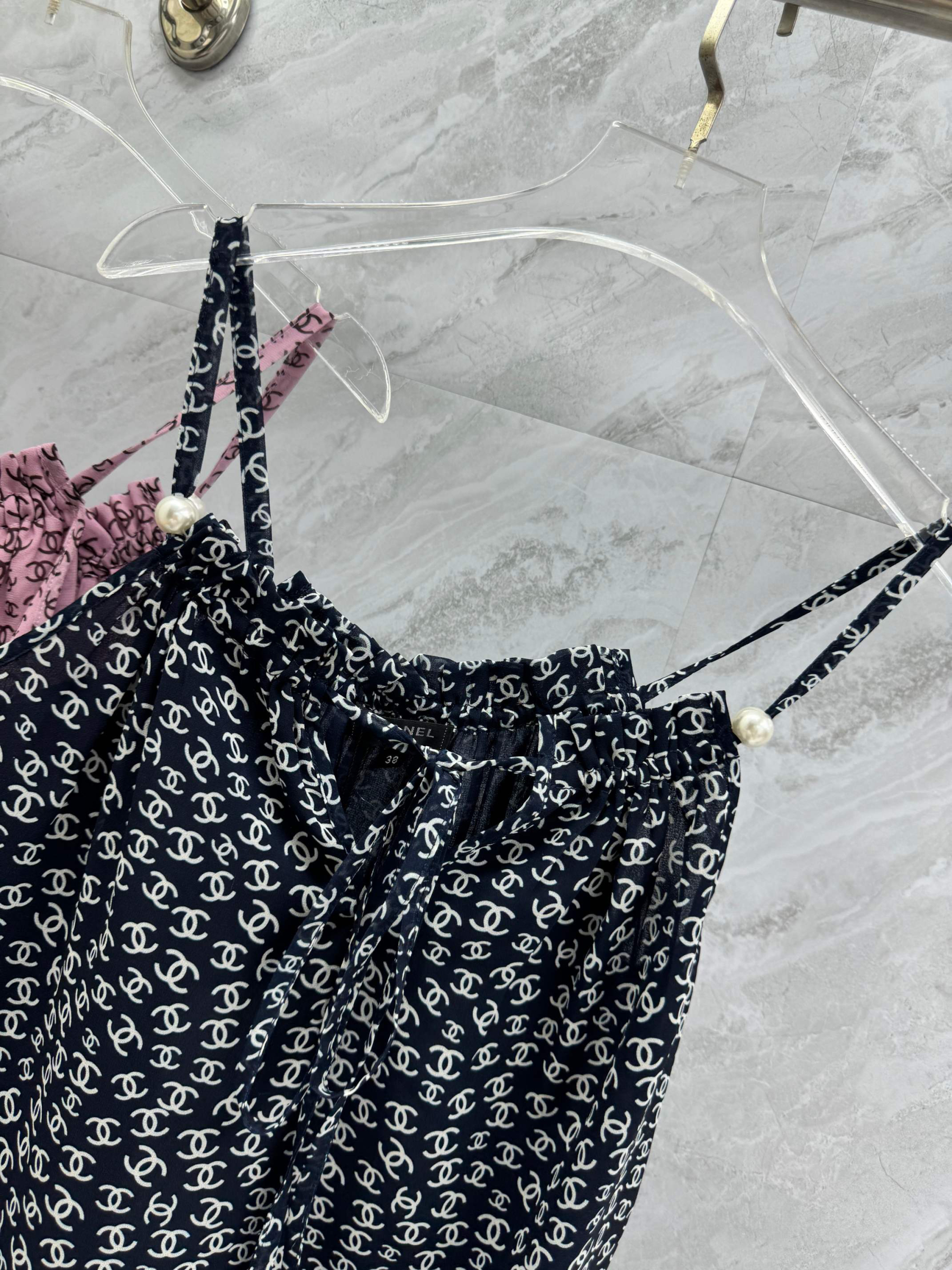 CHANE25SS double c all over print camisole top