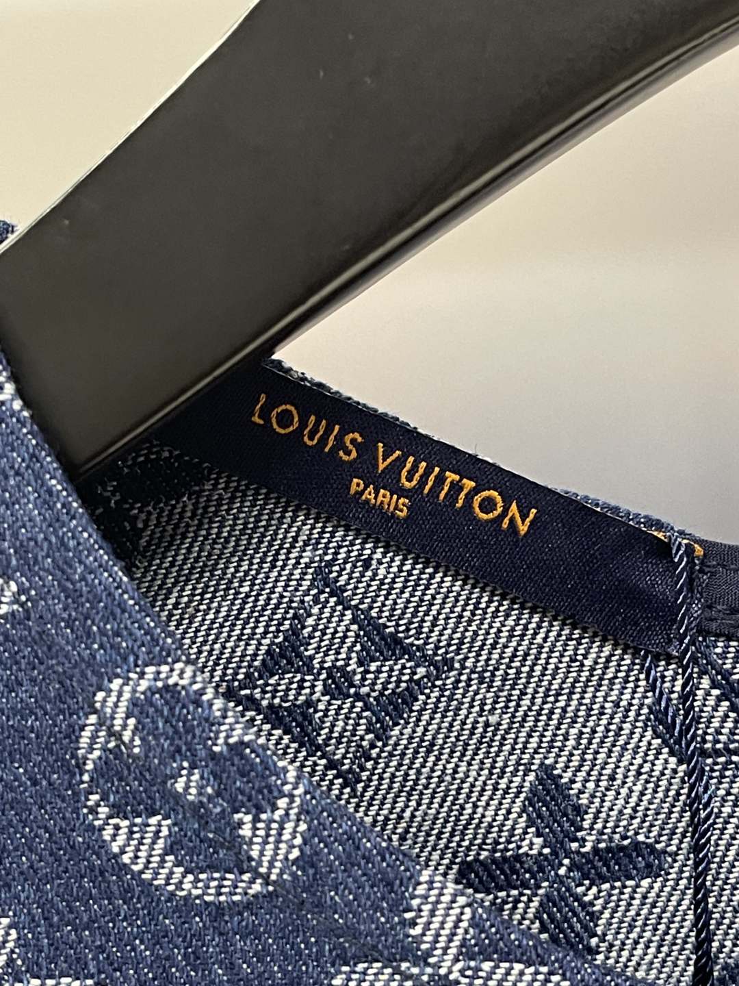 LU25SS Rhinestone Round Neck Short Sleeve Denim Dress