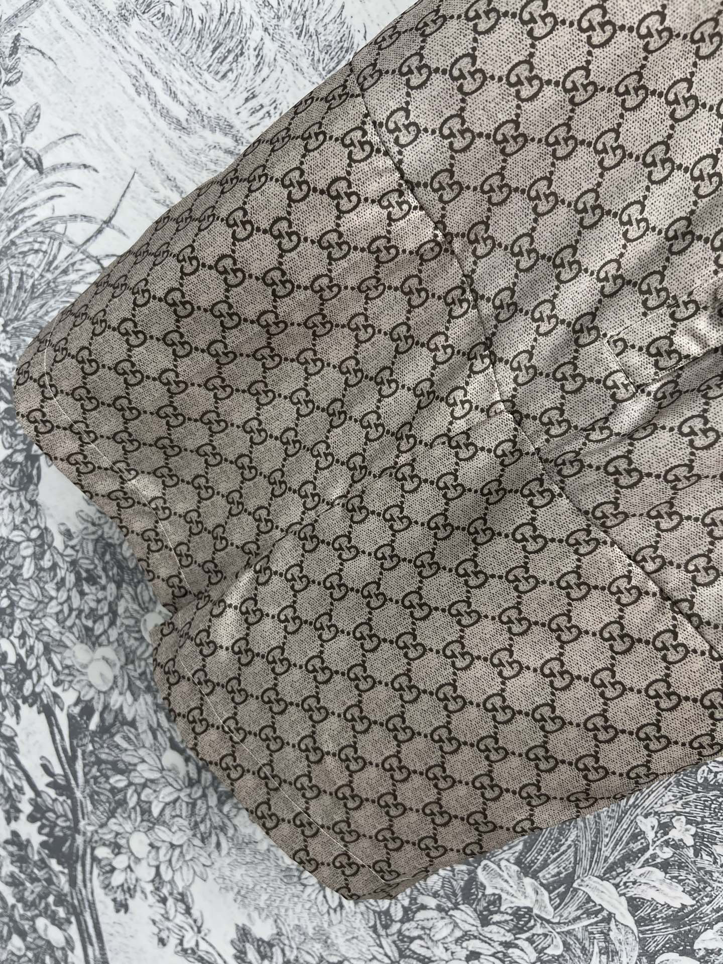 GUCC25SS Jacquard Short Sleeve Jumpsuit