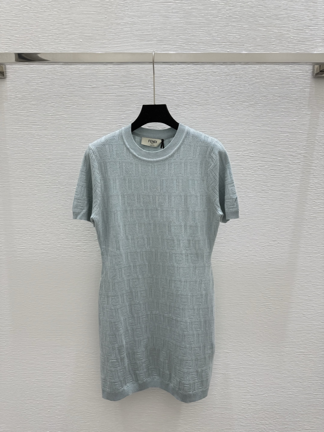 FEN25SS Knit Crew Neck Maxi Dress