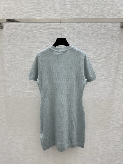 FEN25SS Knit Crew Neck Maxi Dress