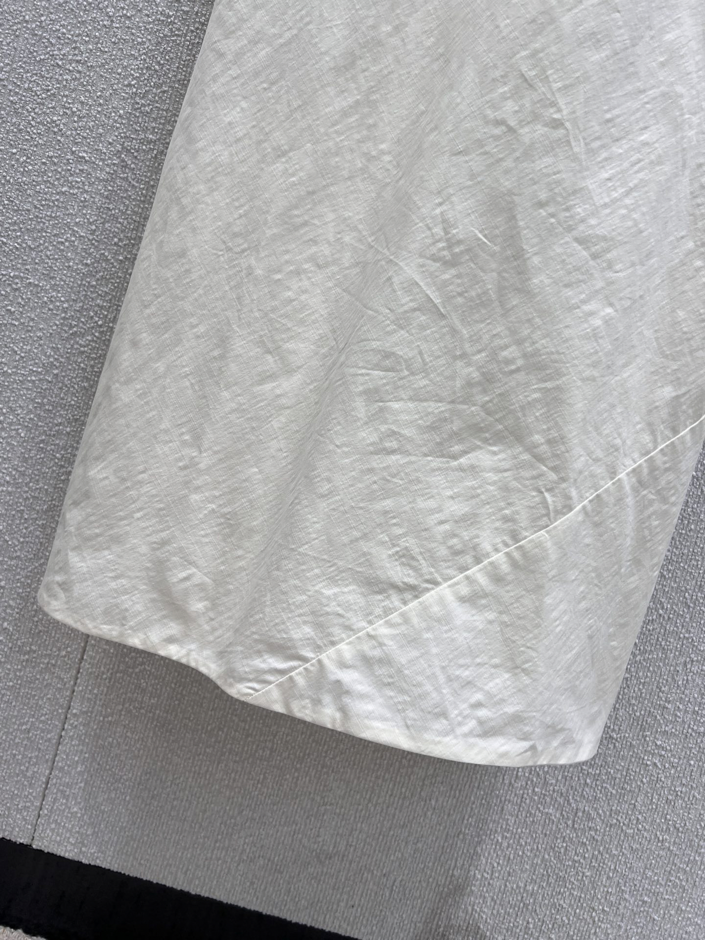 MIU25SS Ivory Embroidered Waist-Closing Long Halter Dress