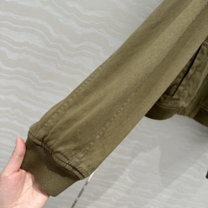 MIU Lapel Baseball Jacket