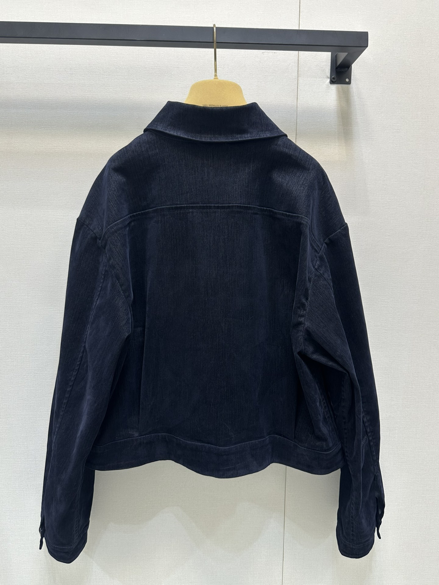 MIU25SS denim zipper jacket