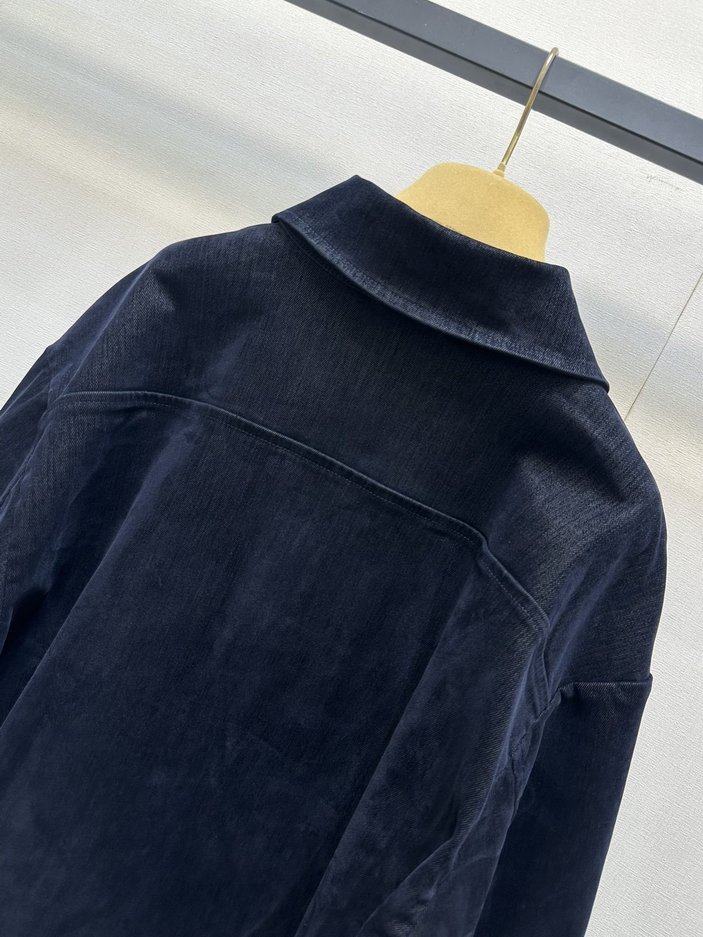 MIU25SS denim zipper jacket