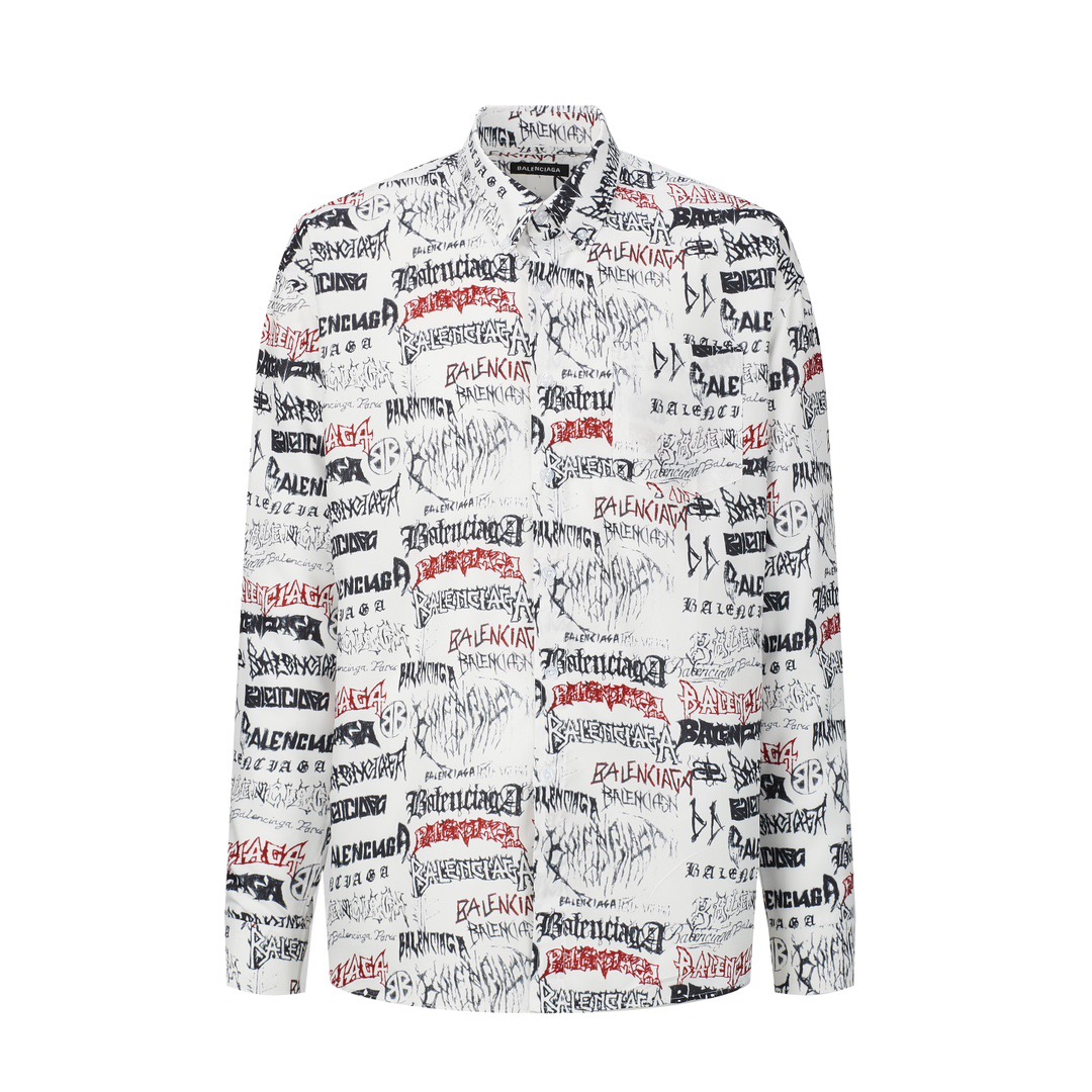 BA Full printed graffiti long sleeved shirt