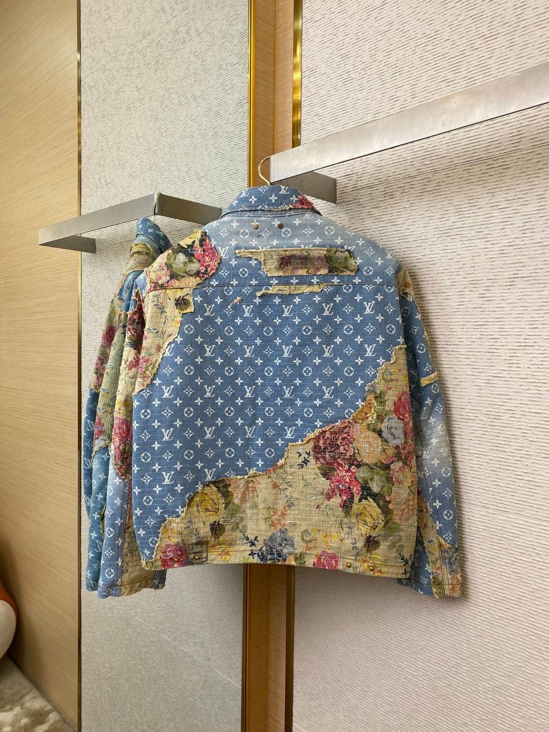 1V Tie dye denim jacket