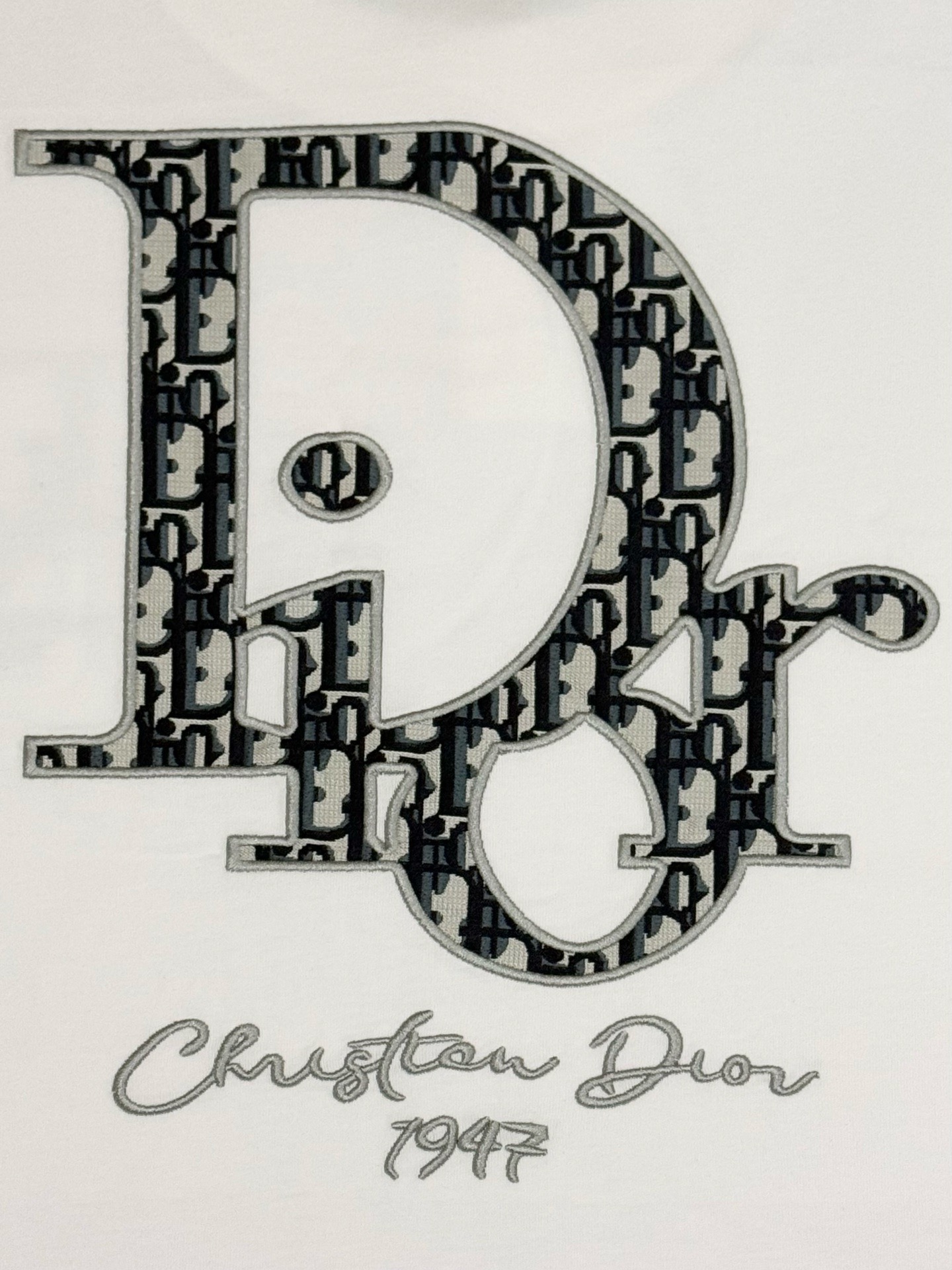 DD Embroidered large logo T-shirt on the back