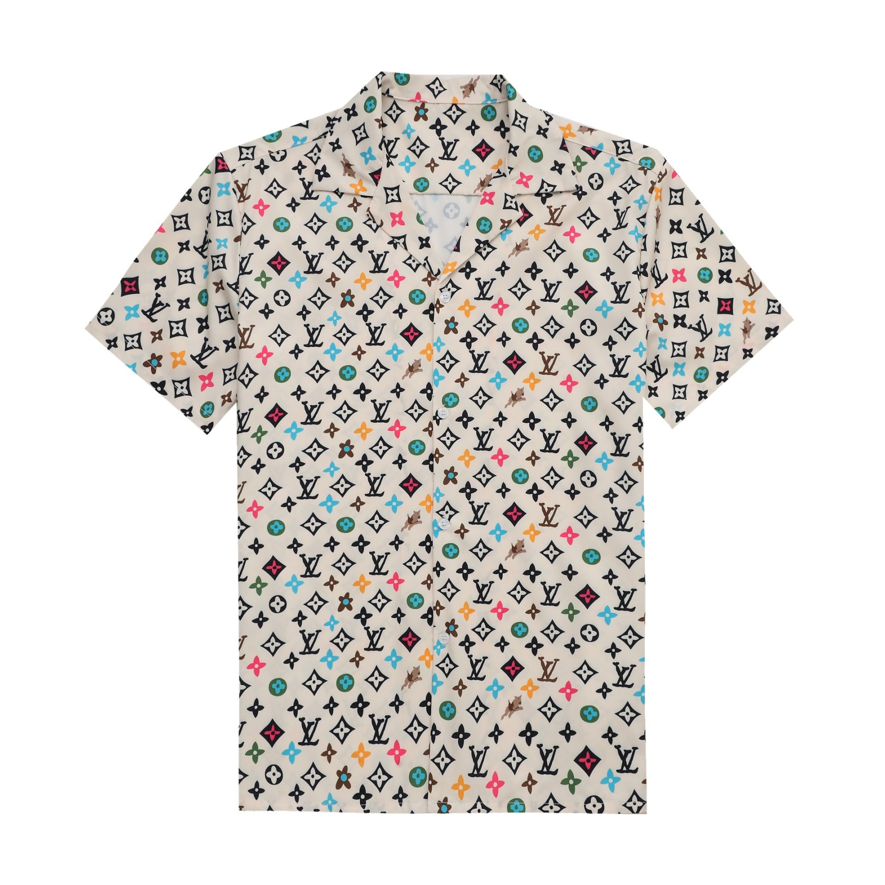 1V Colorful Full Print Short Sleeve Set
