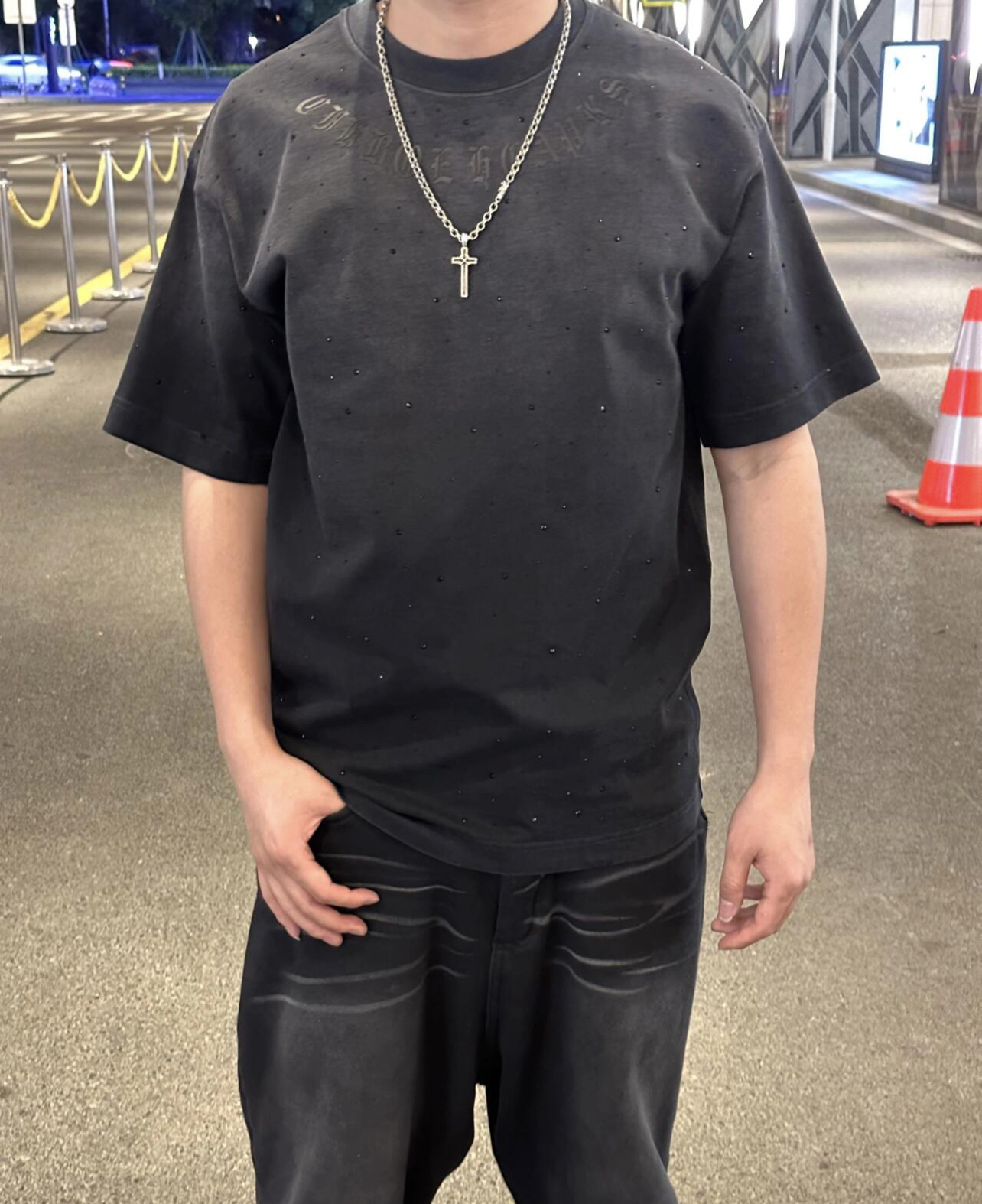 KLX Black Diamond Embroidered Short Sleeve T-shirt