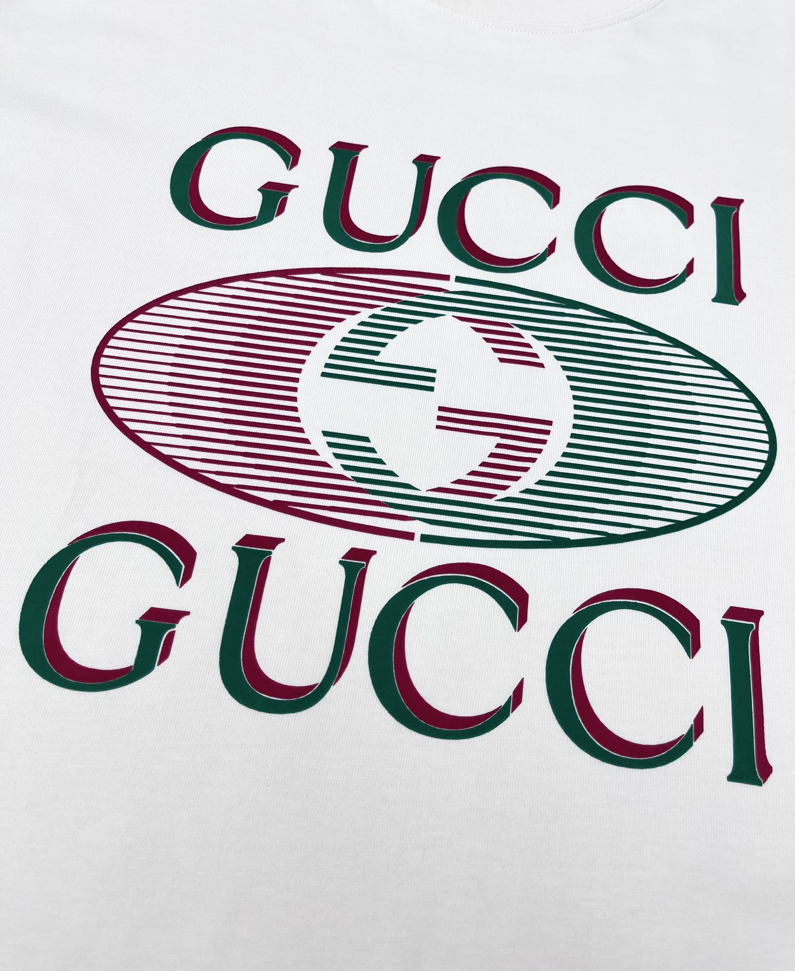 GG 25SS Color blocked large logo printed T-shirt