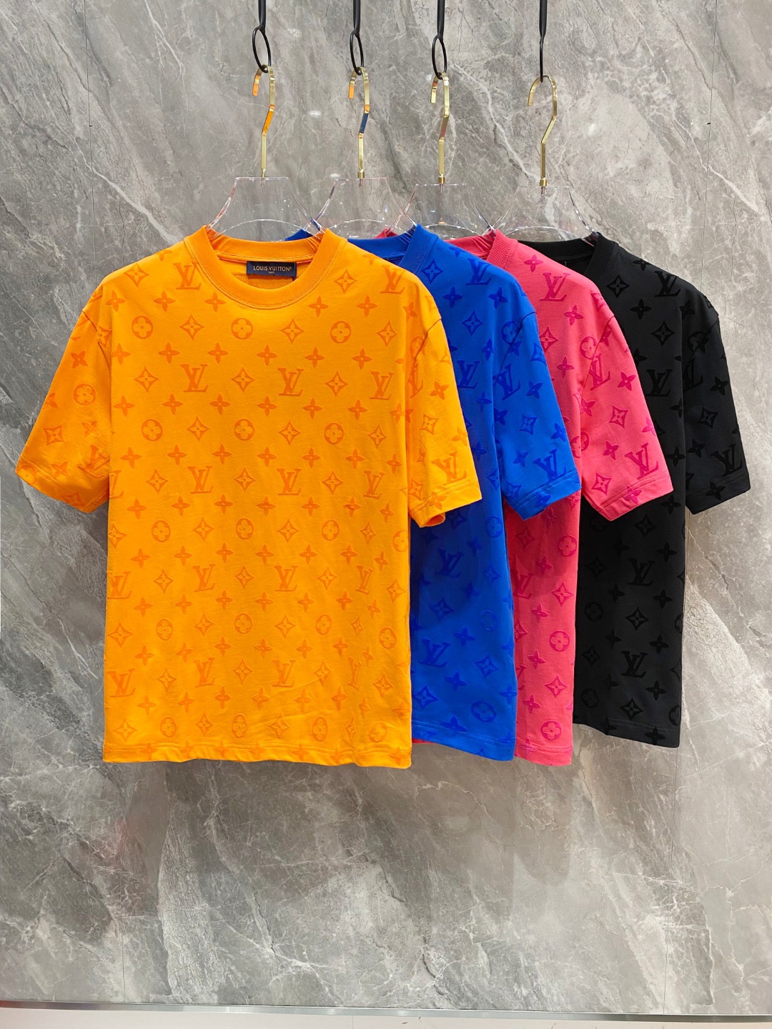 1V Plush printed short sleeved T-shirt