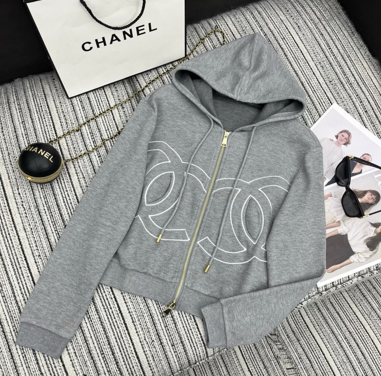 XX Big LOGO Three Color Hooded Sports Set