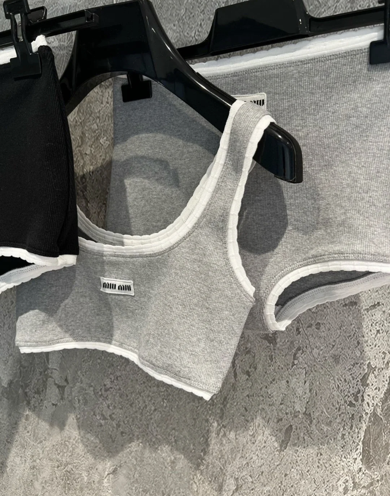 MM Color blocked vest shorts 2-piece set