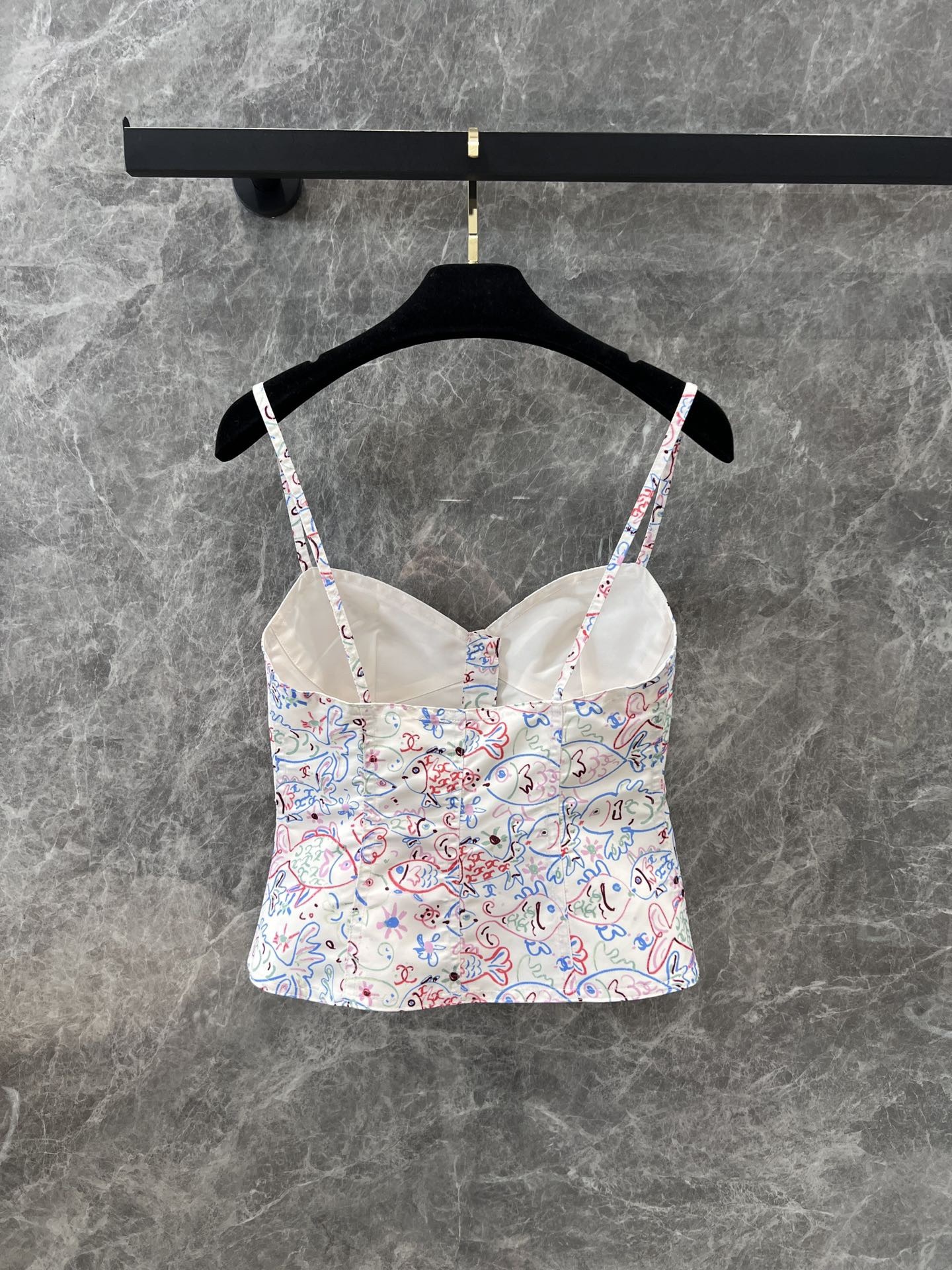 XX Full printed graffiti camisole
