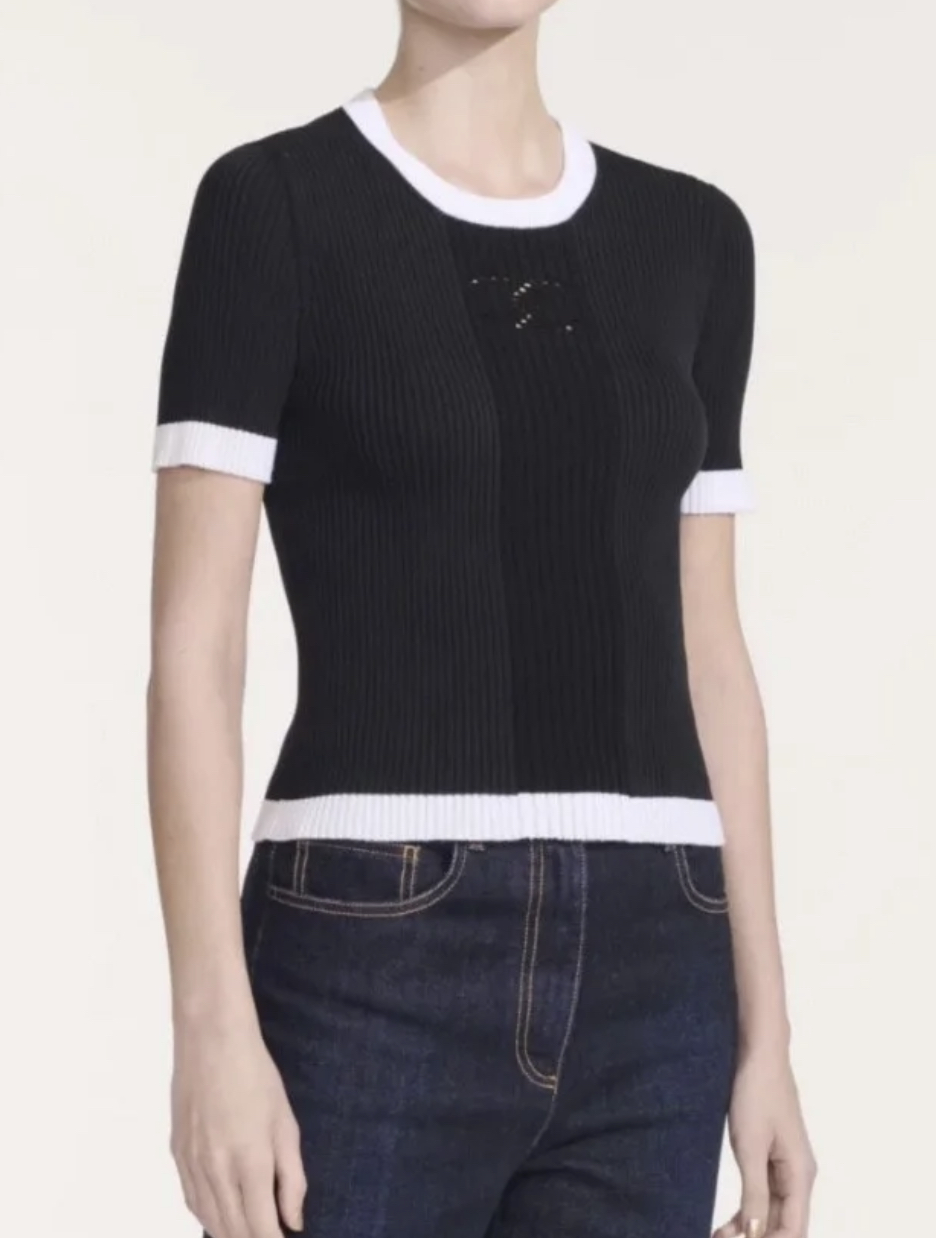 XX Hollow knit short sleeves