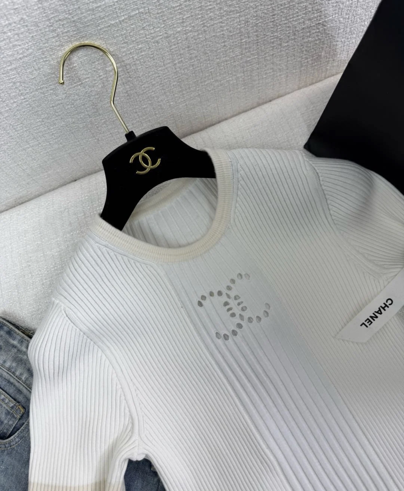 XX Hollow knit short sleeves