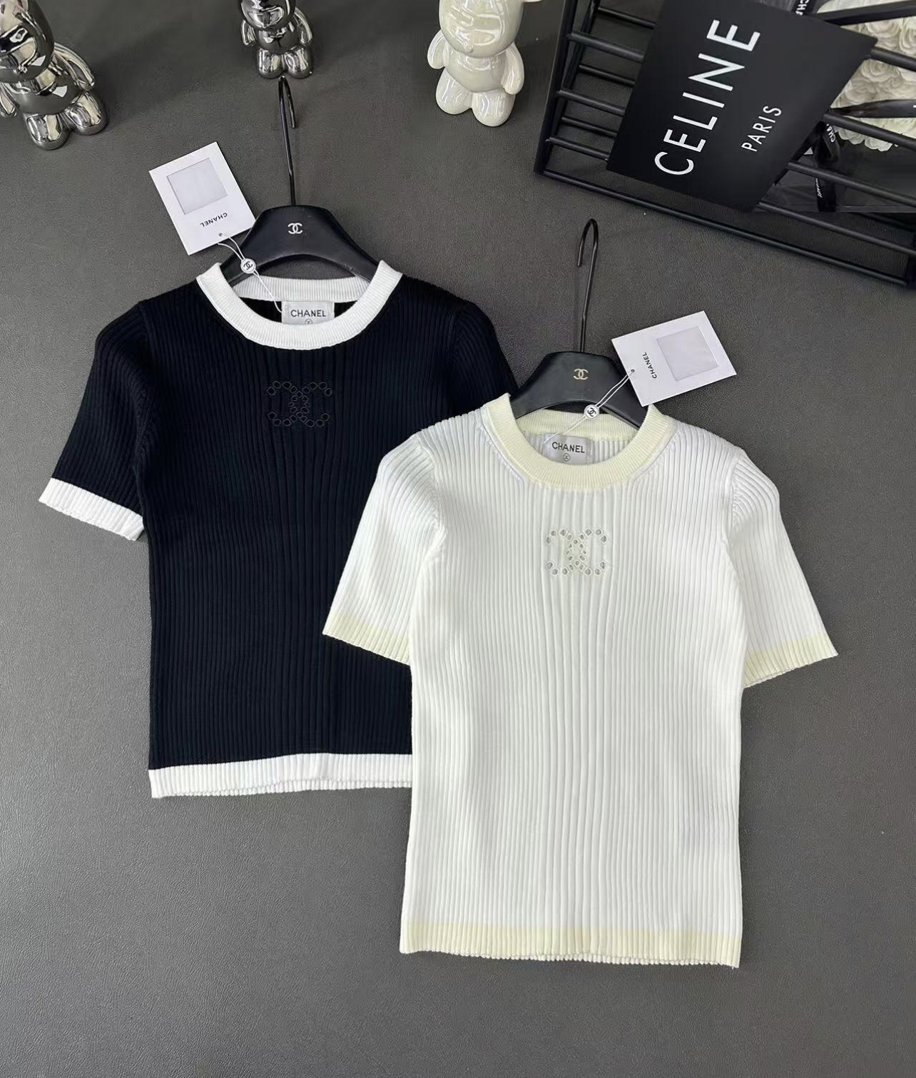 XX Hollow knit short sleeves