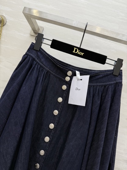 DIA 2025SS Full print denim half skirt