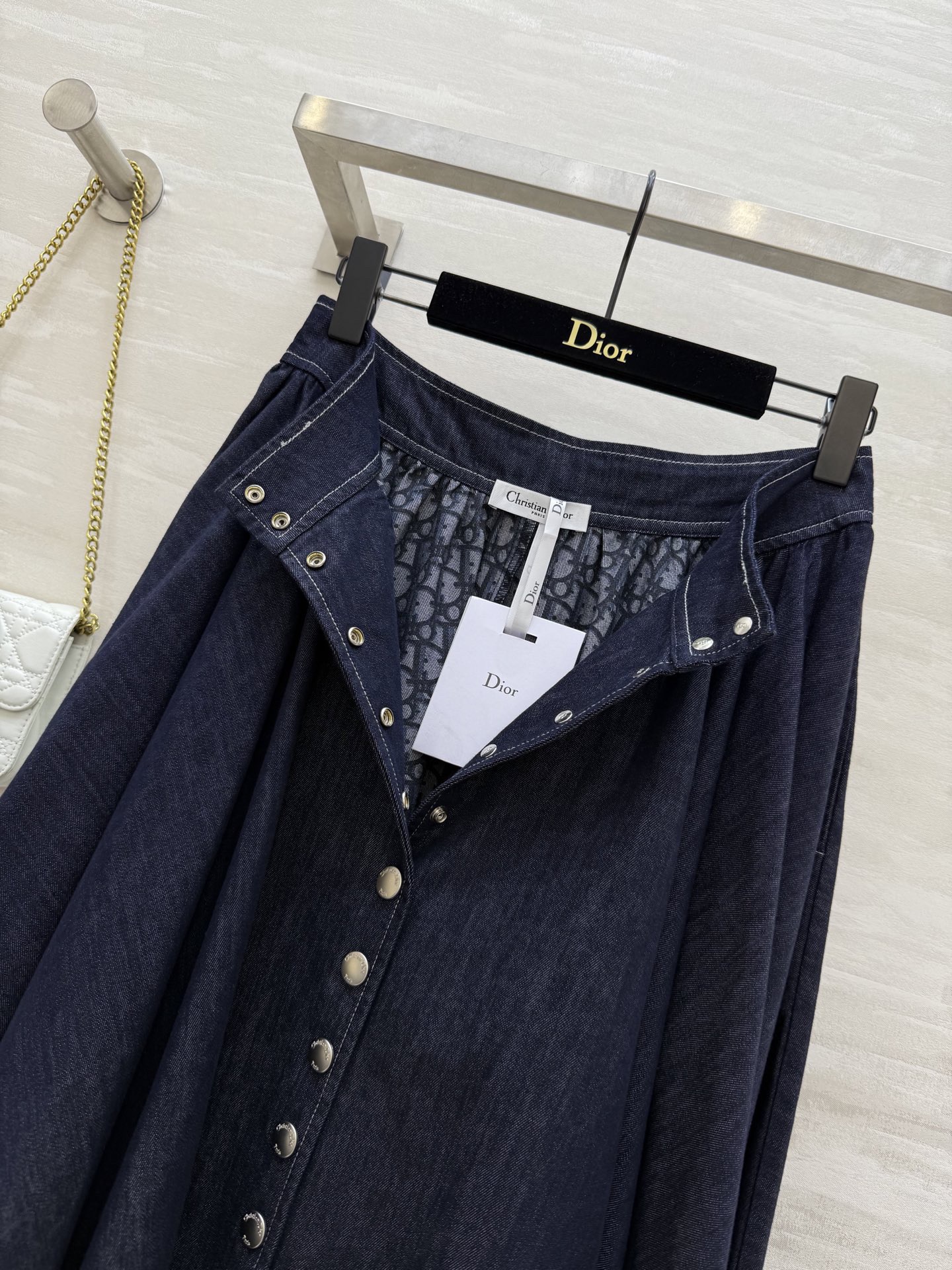 DIA 2025SS Full print denim half skirt