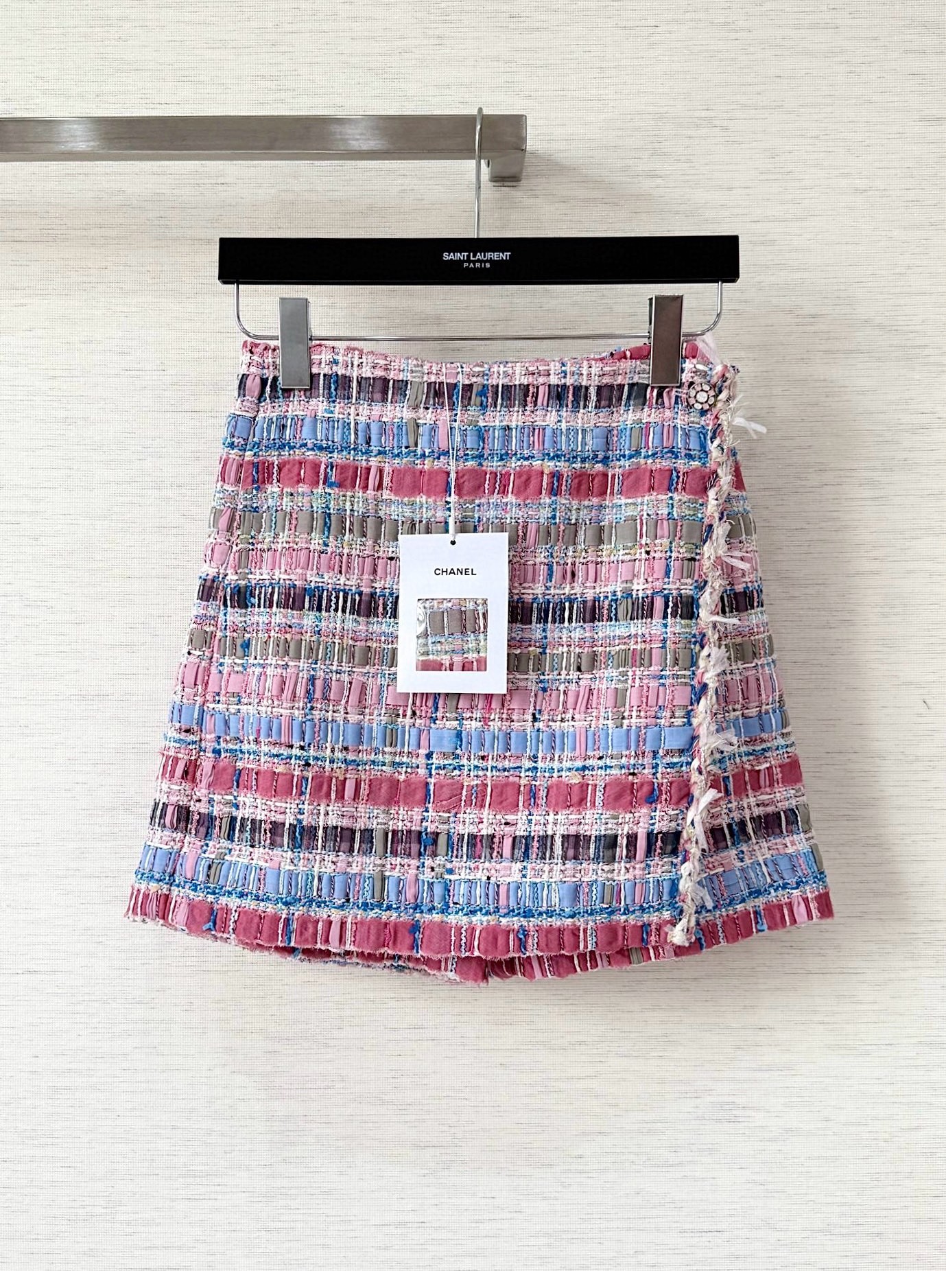 CC 25SS Colorful woven short skirt pants