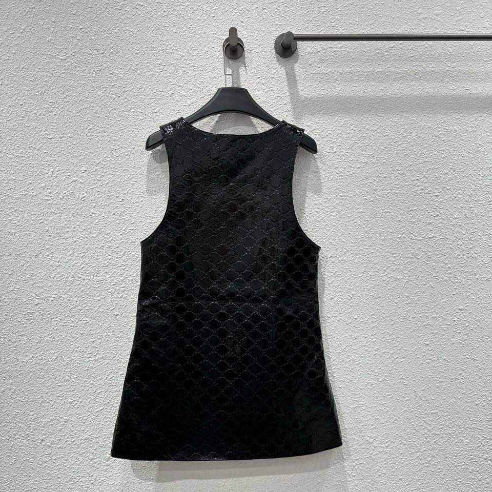 GG Sheepskin vest dress