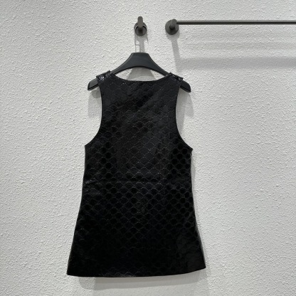GG Sheepskin vest dress