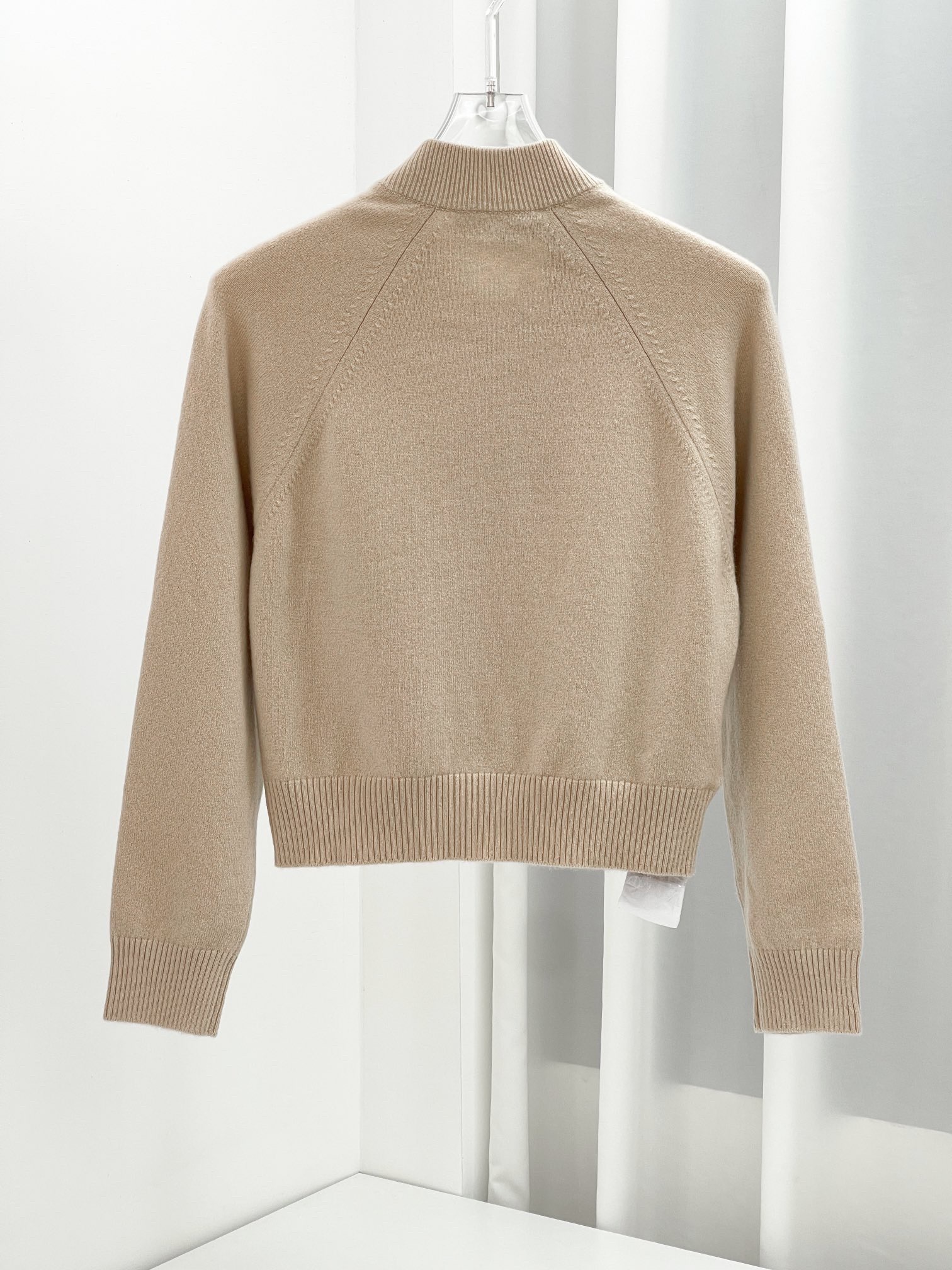 MM Knitted baseball zipper cardigan