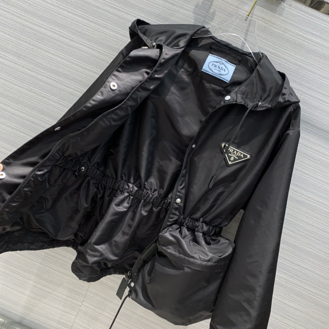 PP Large pocket waist cinching jacket jacket