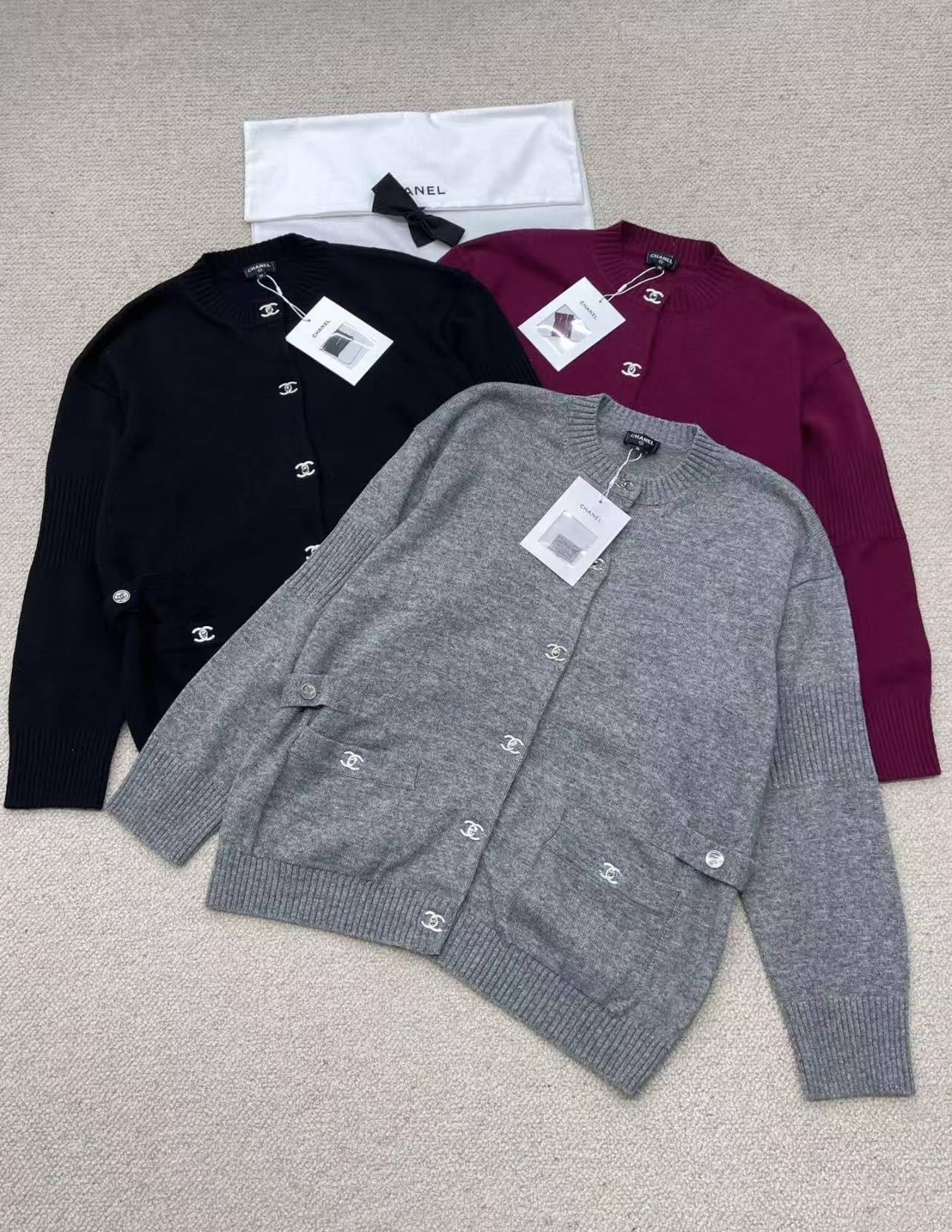 CC Metal button knitted cardigan